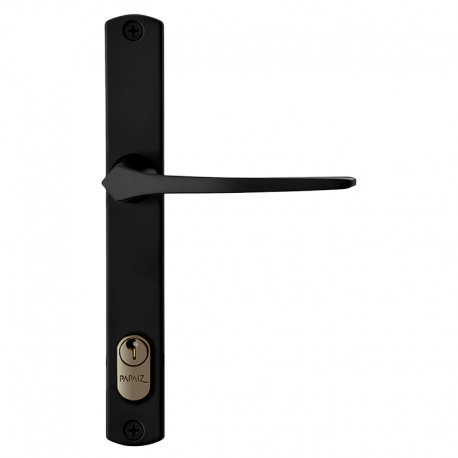 Fechadura Perfil Estreito Espelho 22mm Externa MZ33 E22 Preta PAPAIZ