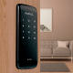 Fechadura de Sobrepor Eletrônica Smart Lock SL125 Preto Fosco PAPAIZ