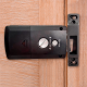 Fechadura de Sobrepor Eletrônica Smart Lock SL125 Preto Fosco PAPAIZ
