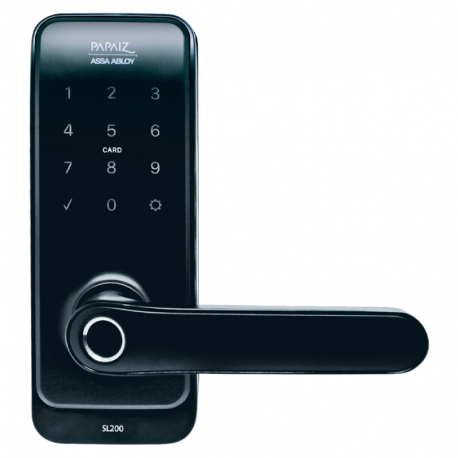 Fechadura Eletrônica Smart Lock SL205 Preto PAPAIZ
