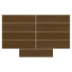 Porcelanato 26x106cm Aveiro Castano Acetinado Extra BIANCOGRES