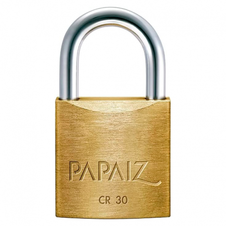 Cadeado Latão Haste Curta CR 30mm SM PAPAIZ