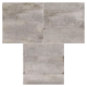Porcelanato 84x84cm Spazzolato Vecchio Externo Extra ELIZABETH