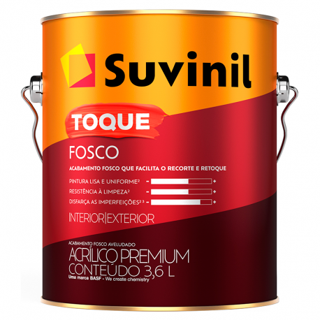 Tinta Látex Acrílico Premium Toque Fosco 3,6L Palha SUVINIL