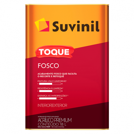 Tinta Látex Acrílico Premium Toque Fosco 18L Palha SUVINIL