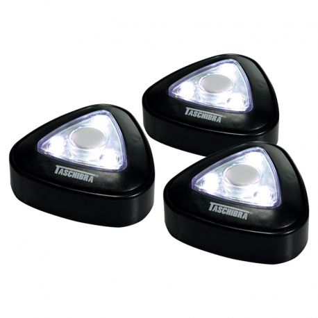 Lanterna LED TLL 09 com 3 Peças Preta TASCHIBRA