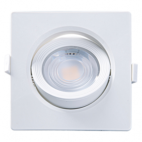 Spot LED Quadrado de Embutir PAR30 7W 6500K Bivolt Luz Branca TASCHIBRA