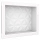 Nicho Mármore Sintético Texturizado 30x40x10cm Branco COZIMAX
