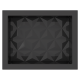 Nicho Mármore Sintético Texturizado 30x40x10cm Preto COZIMAX