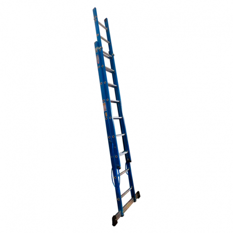 Escada de Alumínio/Fibra Tesoura Extensiva 9x16 Degraus W.BERTOLO