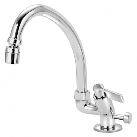 Torneira para Cozinha de Mesa com Saída para Purificador 1/4V C75 4183 Cromada STOC