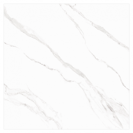 Porcelanato 61,8x61,8cm Carrara Niquel Lux DP61401 Polido Extra EMBRAMACO