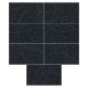 Porcelanato 61x106,5 Royal Black 610035 Polido Extra VILLAGRES