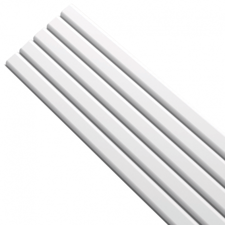 Painel Canelé L 120x14,5mm Barra 2,80m Branco GART