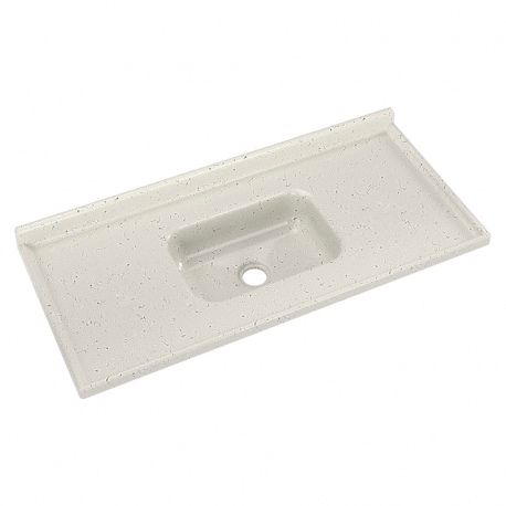 Pia Granito Sintético Cuba Funda para Válvula Americana 120x55cm Travertino A.J.RORATO