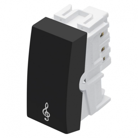 Pulsador Campainha 10A/250V Habitat 4030 Preto FAME