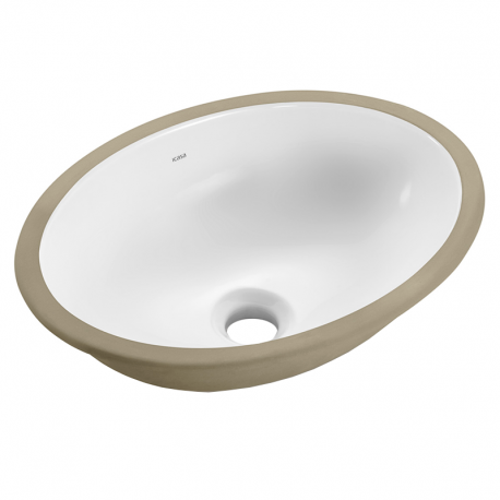 Cuba de Embutir Oval 40x30cm IL65 Branca ICASA