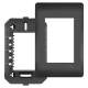 Placa 4x2 com Suporte 3 Módulos Horizontal Habitat 4075 Preto FAME