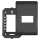 Placa 4x2 com Suporte 1 Módulo Horizontal Habitat 4071 Preto FAME