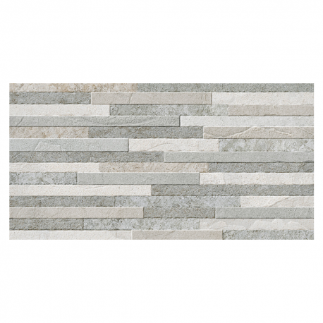 Revestimento 39x75,5 Filetado Cinza Granilhado Extra MAJOPAR