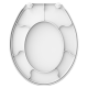 Assento Diamantina/Sabará Polipropileno Convencional Branco TUPAN