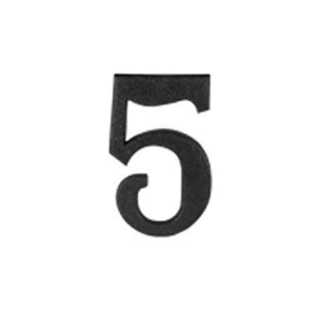 Número Plástico para Casa Preto Nº 5 642015/500 PAVILONIS