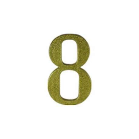 Número Plástico para Casa Dourado Nº 8 NR40 PAVILONIS