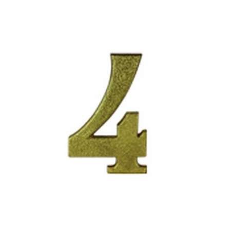 Número Plástico para Casa Dourado Nº 4 NR40 PAVILONIS
