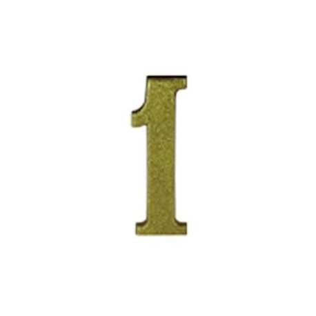 Número Plástico Dourado para Apartamento Nº1 660011/600 PAVILONIS