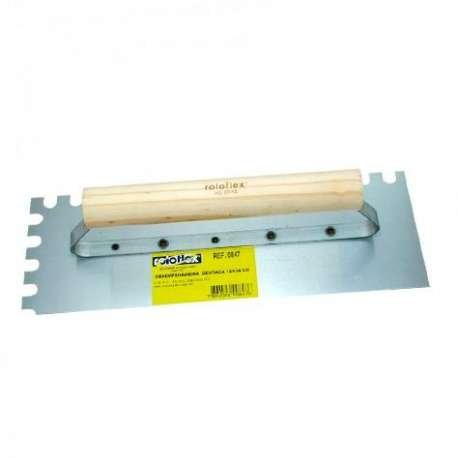 Desempenadeira de Aço 12x34 para Piso Dentada 847 ROLOFLEX