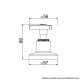 Acabamento para registro de gaveta e pressão de 1/2", 3/4" e 1'' Loren Way C30 LORENZETTI