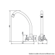 Torneira para Cozinha de Parede Bica Móvel Loren Way 1168 C30 LORENZETTI