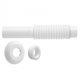 Tubo de Ligação Ajustável para Vaso Sanitário Branco 290403 BLUKIT