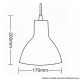 Pendente 20x17,5cm TD 622 Branco 02110017-01 TASCHIBRA
