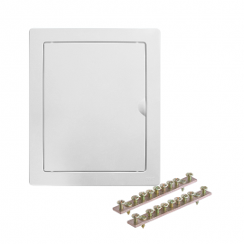 Quadro Distribuição com Barramentos Embutir PVC Branco 12 Disjuntores NEMA ou 16 DIN FAME