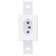Tomada 2P+T 20A/250V 1336 Blanc FAME