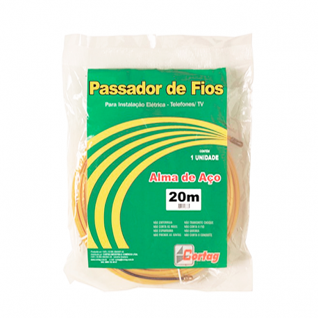 Passador de Fio Alma de Aço com 20m 60781 CORTAG