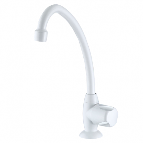 Torneira para Cozinha de Mesa Bica Móvel Branca Fatti 1167 F27 LORENZETTI