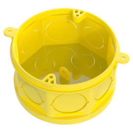 Caixa de Luz com Fundo Móvel 4'' Tigreflex PVC Octogonal Amarela TIGRE