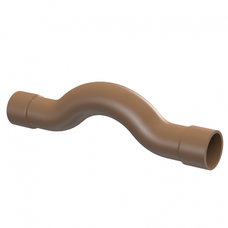 Curva de Transposição 3/4'' 25mm Água PVC Marrom TIGRE