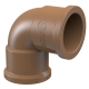 Joelho 90º 1/2'' 20mm Água PVC Marrom Soldável TIGRE