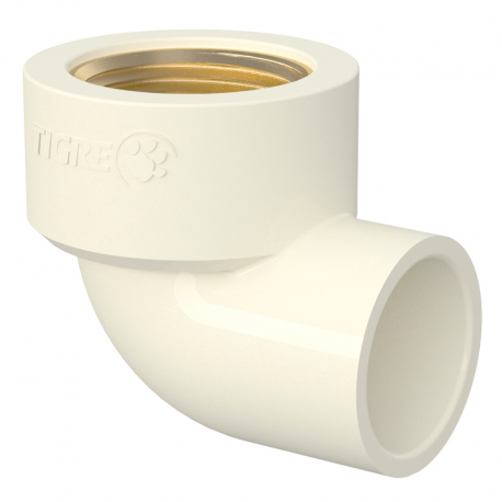 Joelho Transição 90º 1/2'' 15mm Aquatherm Bege TIGRE