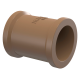 Luva 1.1/2'' 50mm Água PVC Marrom Soldável TIGRE