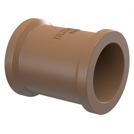 Luva 1.1/2'' 50mm Água PVC Marrom Soldável TIGRE