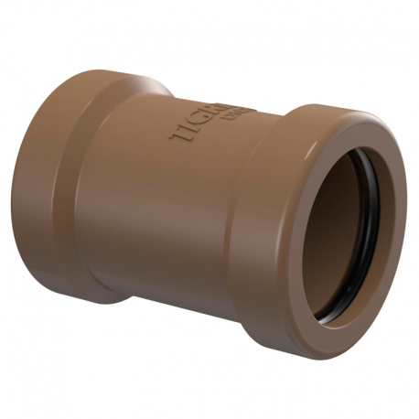 Luva Correr 2'' 60mm Água PVC Marrom TIGRE