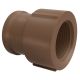 Luva Redução Mista 3/4x1/2'' Água PVC Marrom Soldável e Rosca TIGRE