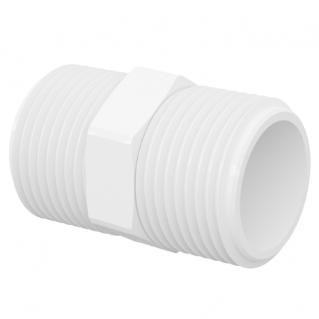 Niple 1.1/2'' 50mm PVC Branco Roscável TIGRE