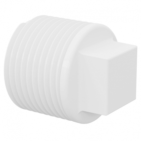 Plug 1'' 32mm PVC Branco Roscável TIGRE