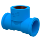 Tê Azul Redução 3/4x1/2'' Soldável com Bucha Latão TIGRE