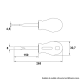Chave Fenda Chata 1/4x1.1/2'' 41502/002 TRAMONTINA